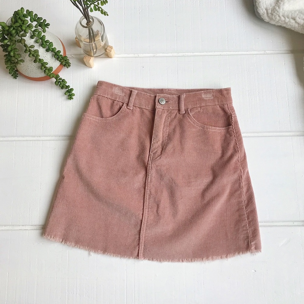 Brandy Pink Corduroy Skirt